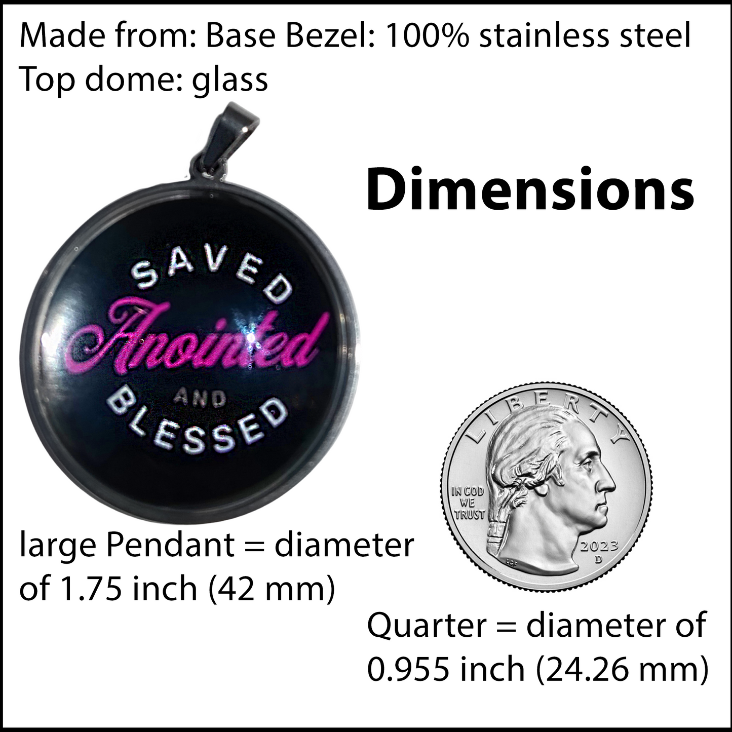SAVED-PINK-LARGE PENDANT