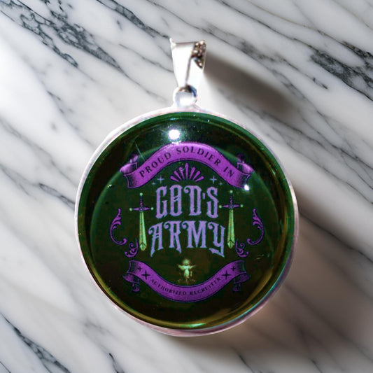 GODS ARMY-PINK-LARGE PENDANT