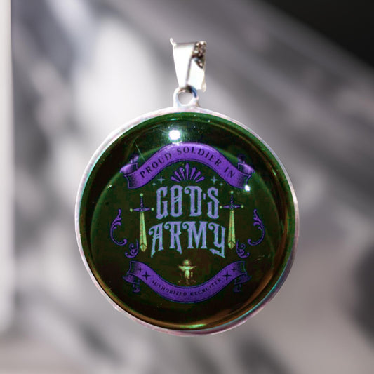 GODS ARMY-PURPLE-LARGE PENDANT