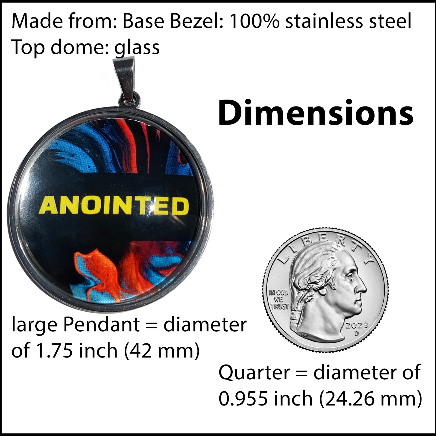 ANOINTED-YELLOW-LARGE PENDANT
