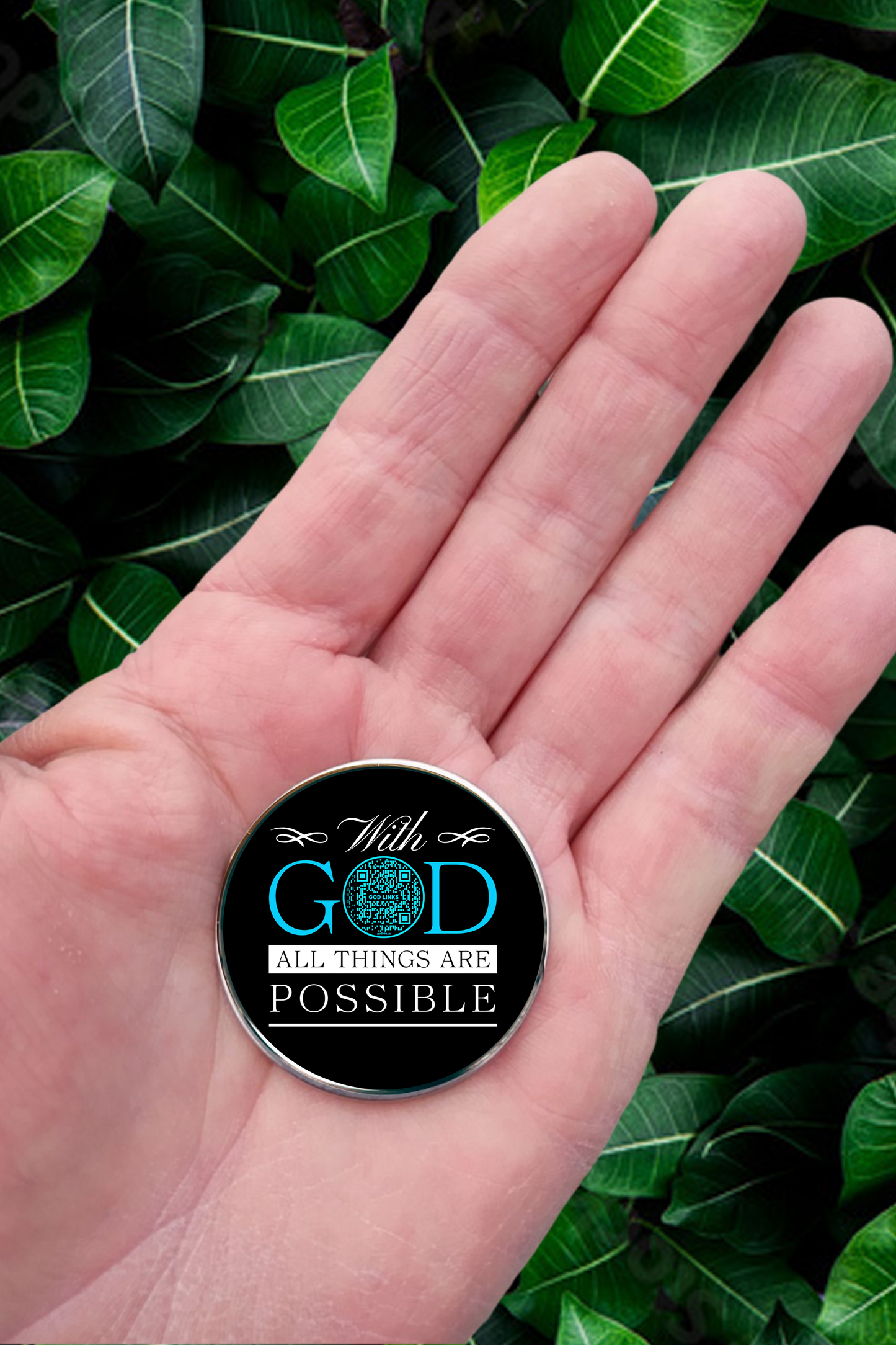 ALL THINGS POSSIBLE-BLUE-POCKET PEBBLE