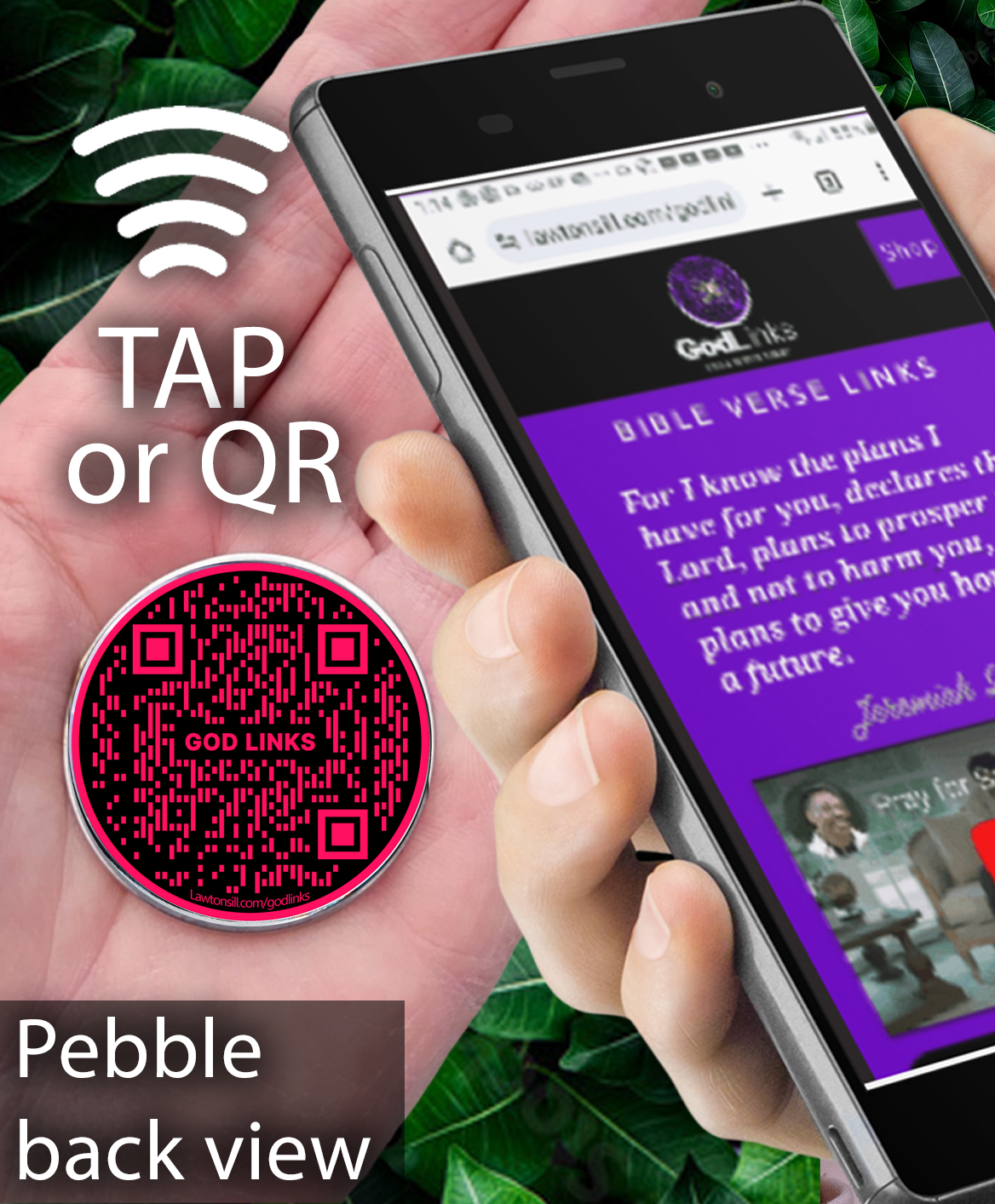 A CHILD IS BORN-RED-CHRISTMAS POCKET PEBBLE