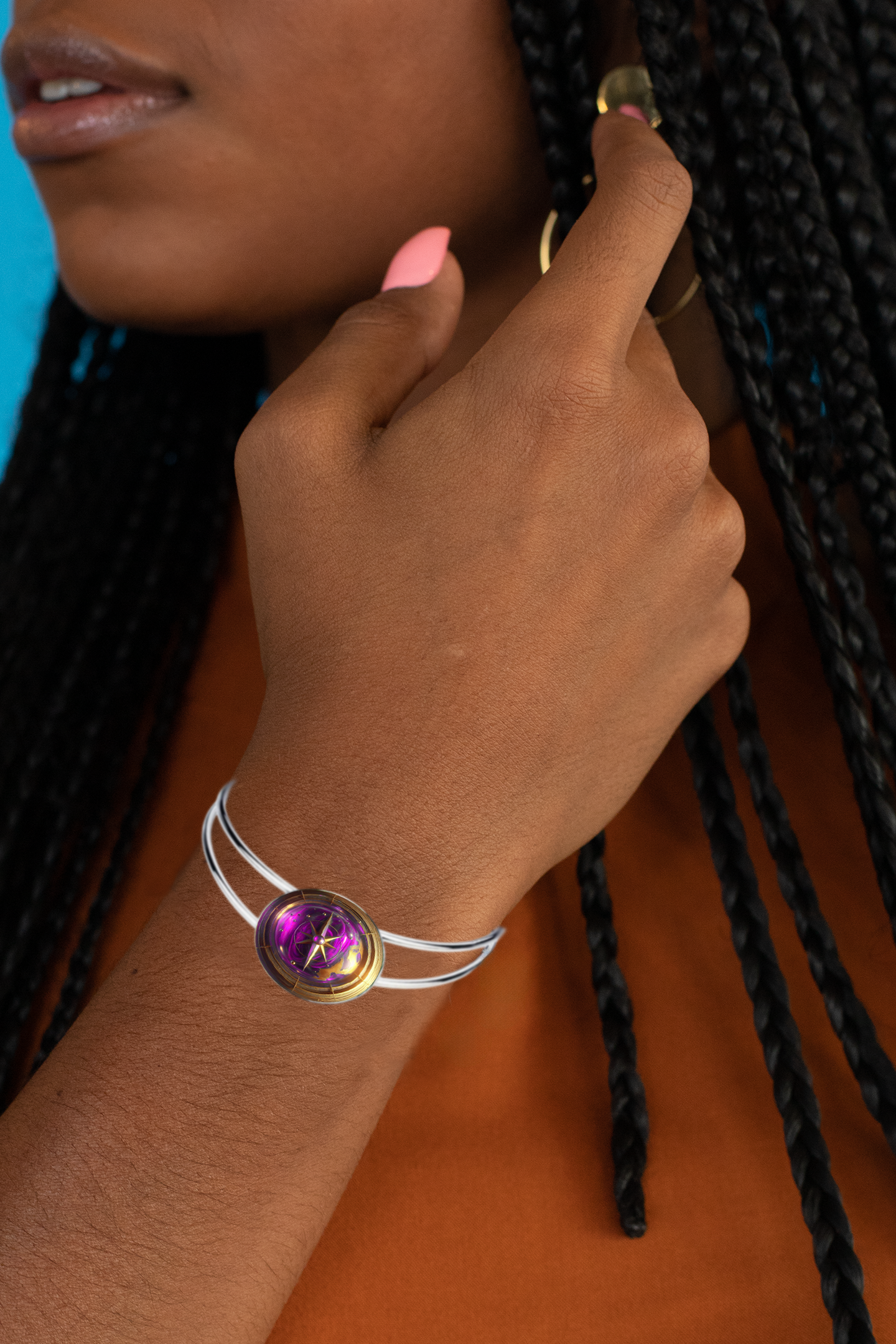 COMPASS-PINK-BRACELET