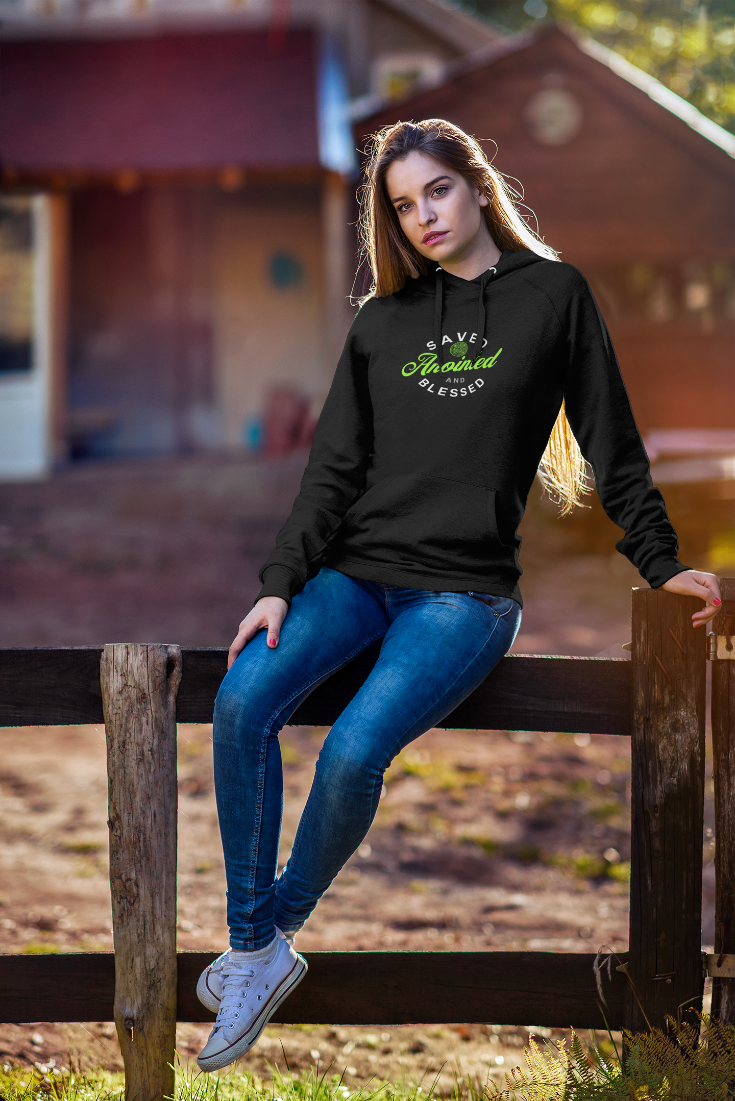 SAVED-GREEN-Unisex Hoodie