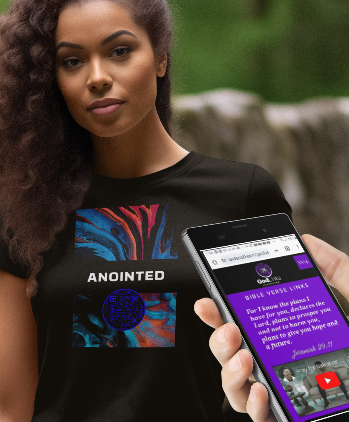 ANOINTED-DARK BLUE-Unisex t-shirt