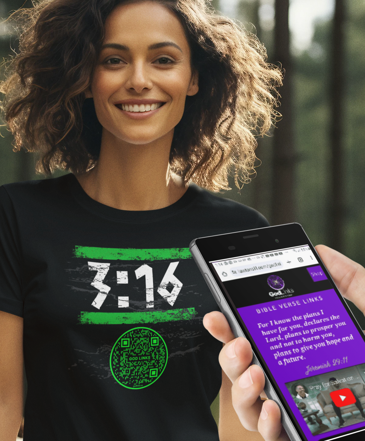 3:16-GREEN-Unisex t-shirt