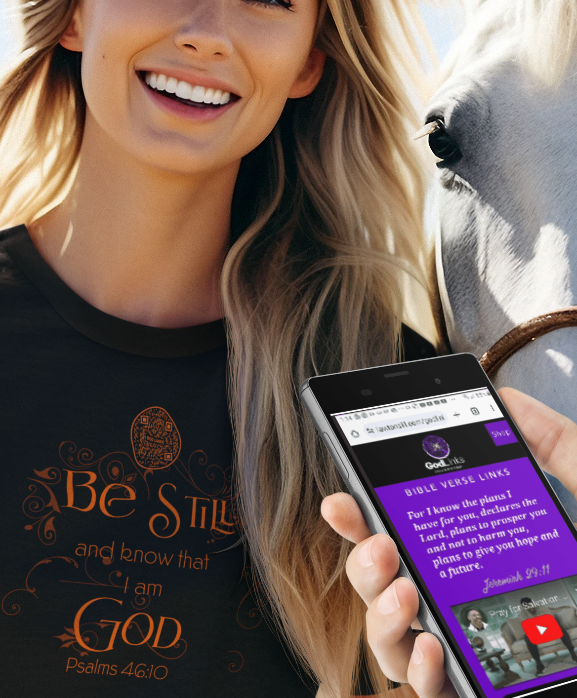 BE STILL-ORANGE-Unisex t-shirt