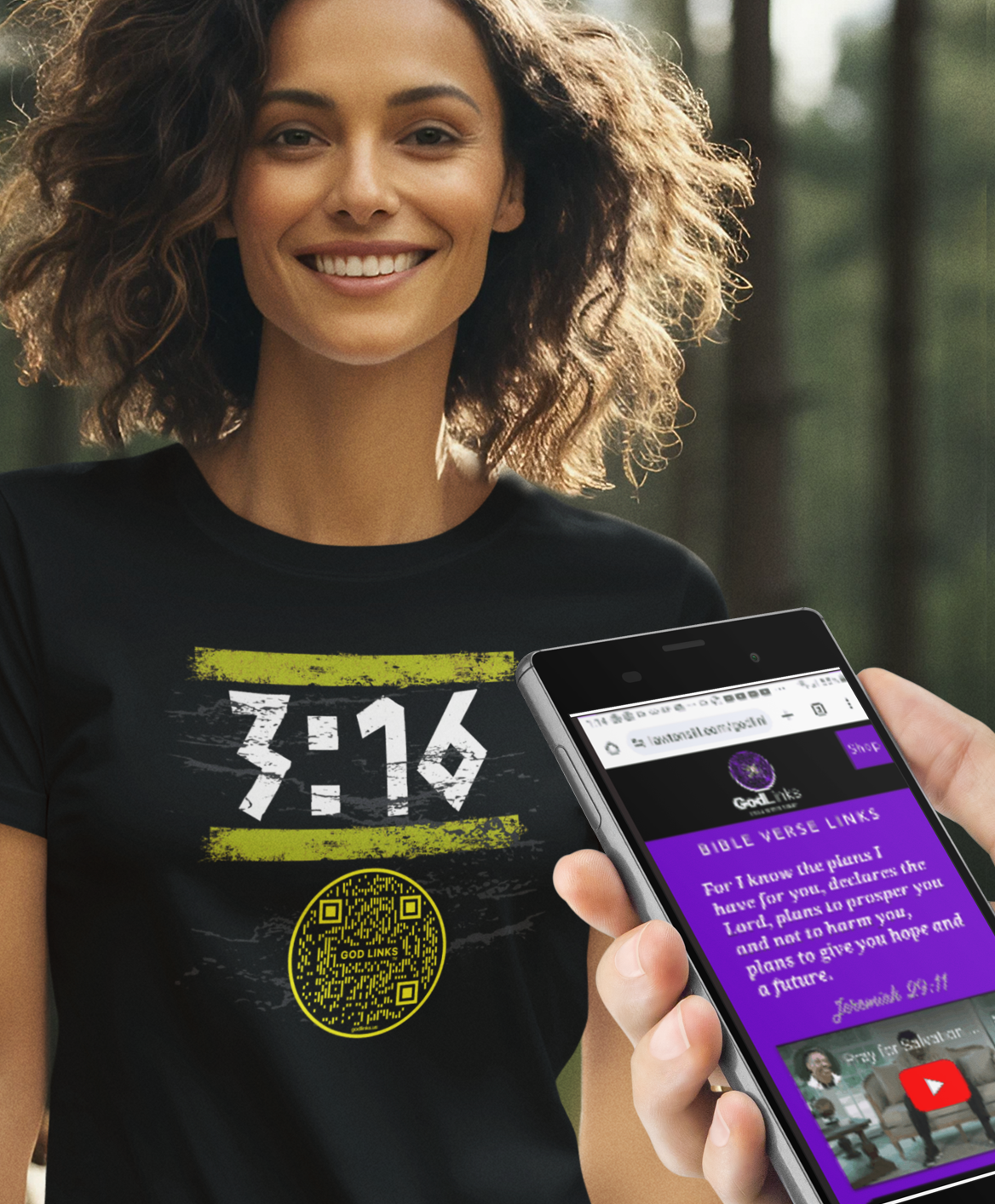 3:16-YELLOW-Unisex t-shirt