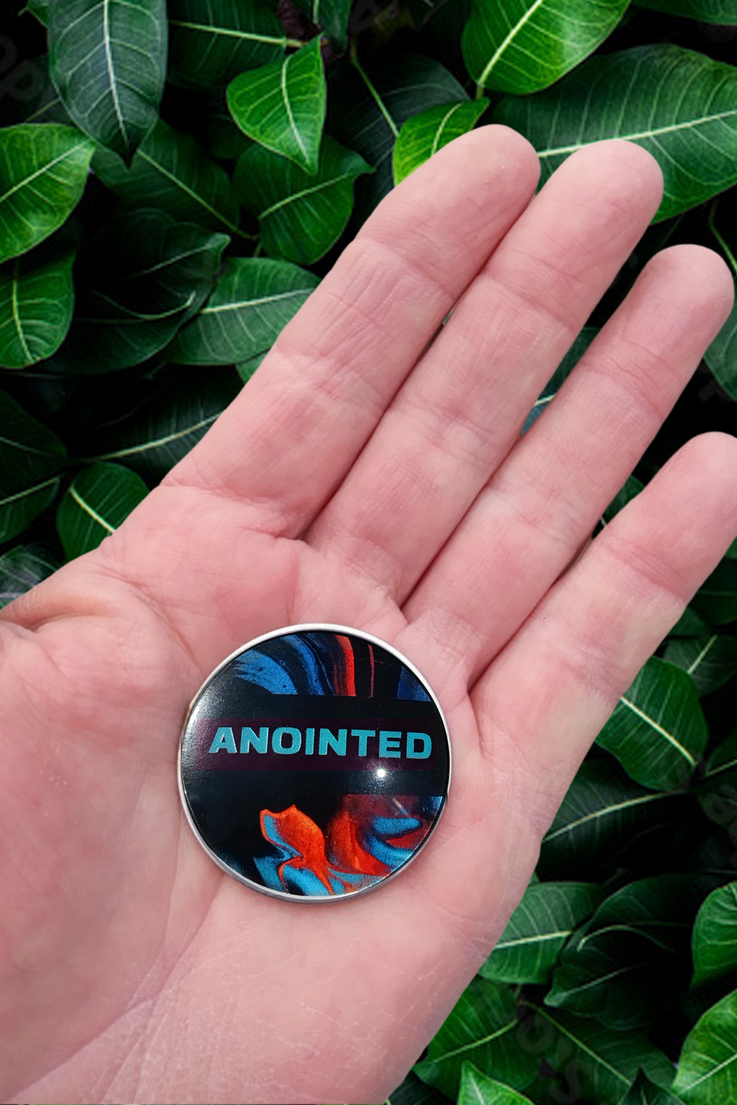 ANOINTED-LIGHT BLUE-POCKET PEBBLE