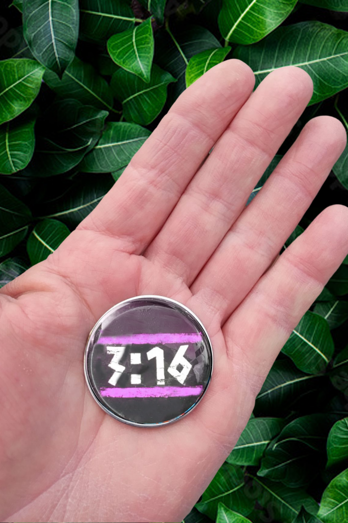 3:16-PINK-POCKET PEBBLE