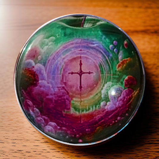 CROSS IN APPLE-PINK-POCKET PEBBLE