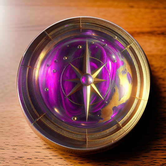 COMPASS-PINK-POCKET PEBBLE