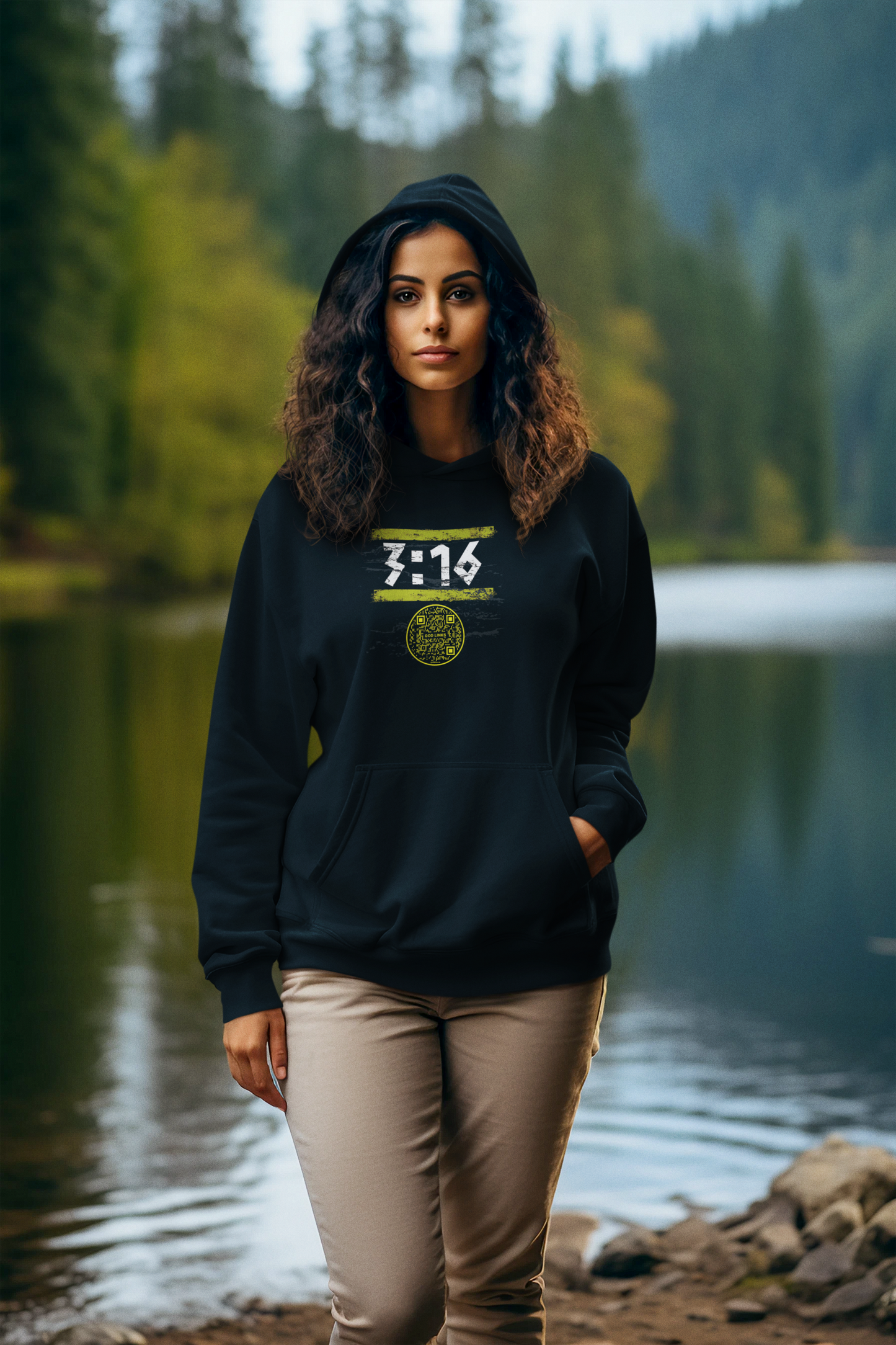 3:16-YELLOW-Unisex Hoodie