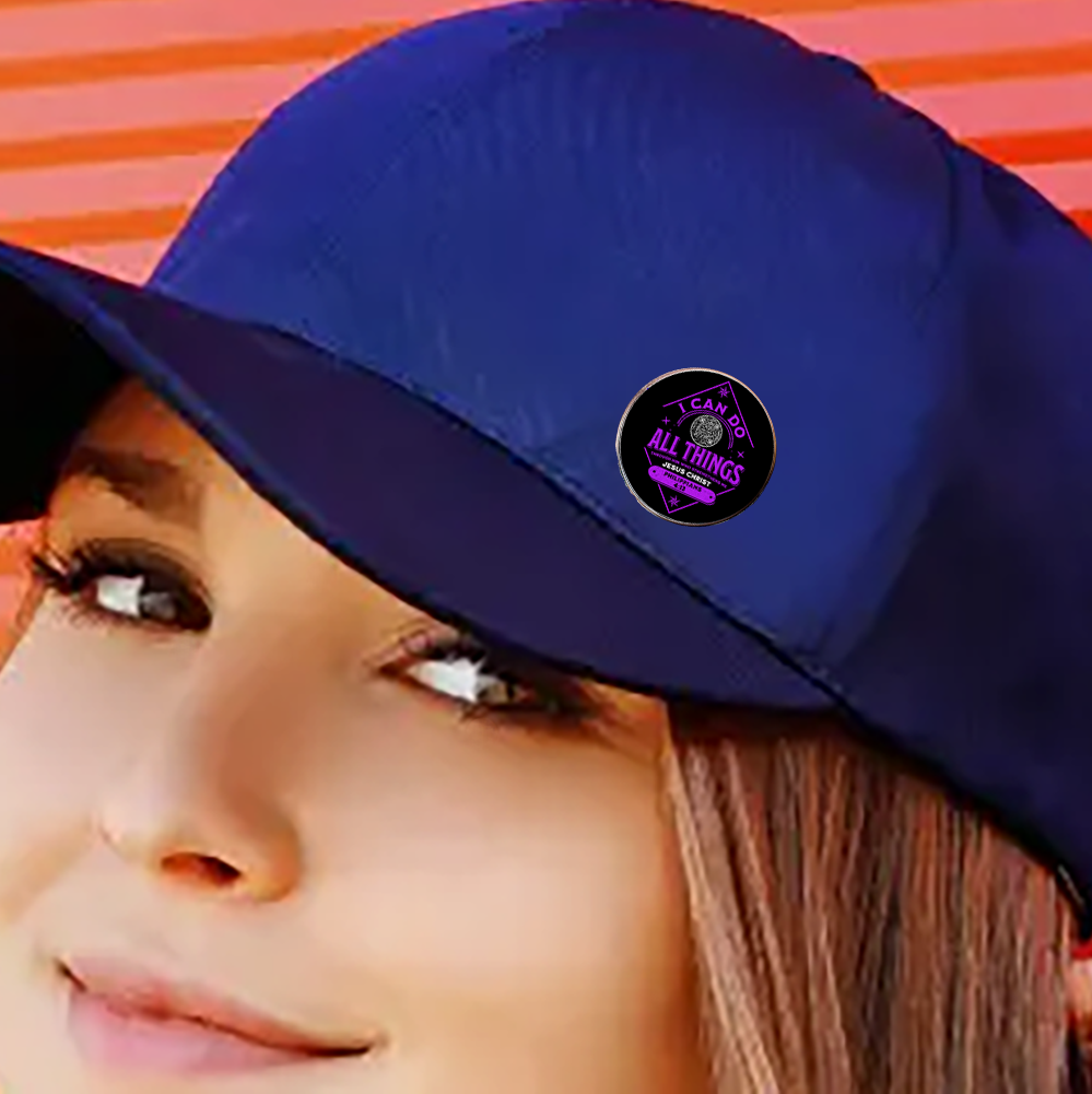 I CAN DO ALL THINGS-PURPLE-LAPEL/HAT PIN