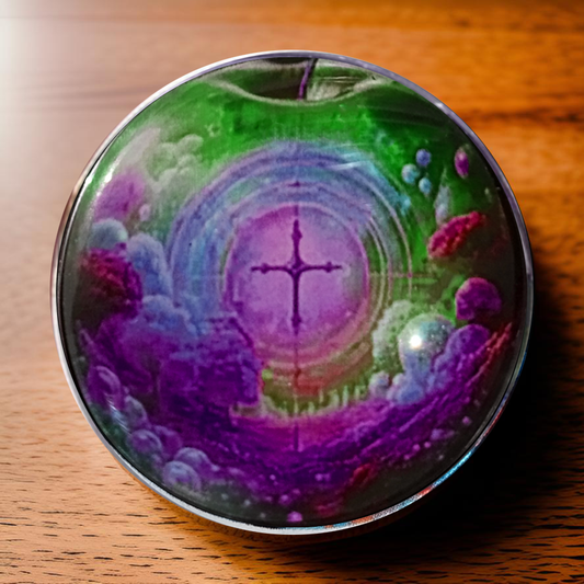 CROSS IN APPLE-PURPLE-POCKET PEBBLE