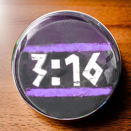3:16-PURPLE-POCKET PEBBLE