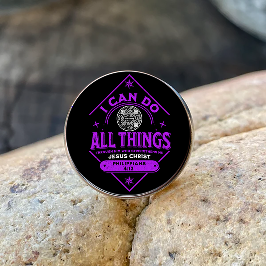 I CAN DO ALL THINGS-PURPLE-LAPEL/HAT PIN