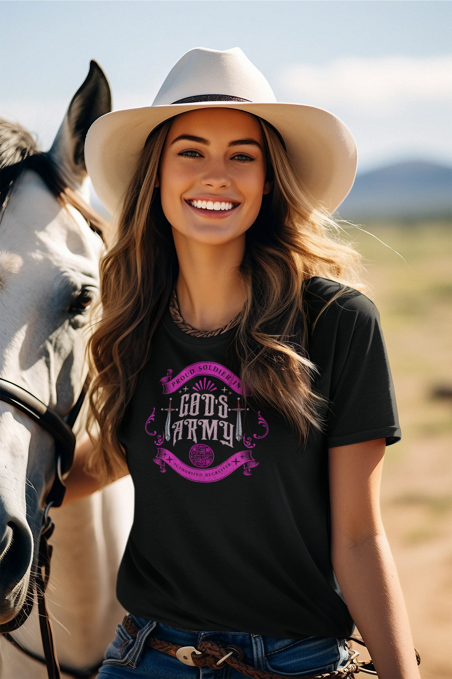 GODS ARMY-PINK-Unisex t-shirt
