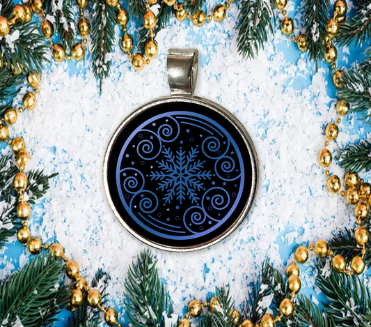 SNOWFLAKE-BLUE-CHRISTMAS-SM PENDANT