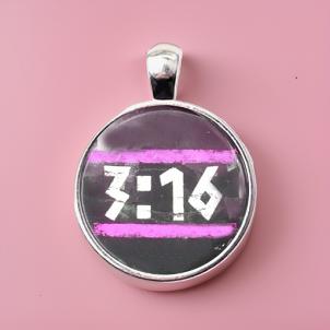 3:16-PINK-SMALL PENDANT