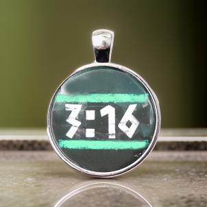 3:16-GREEN-SMALL PENDANT