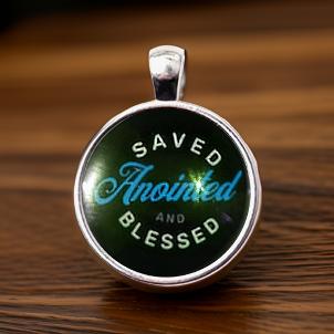 SAVED-LIGHT BLUE-SMALL PENDANT