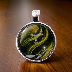 CROSS IN HAND-YELLOW-SMALL PENDANT