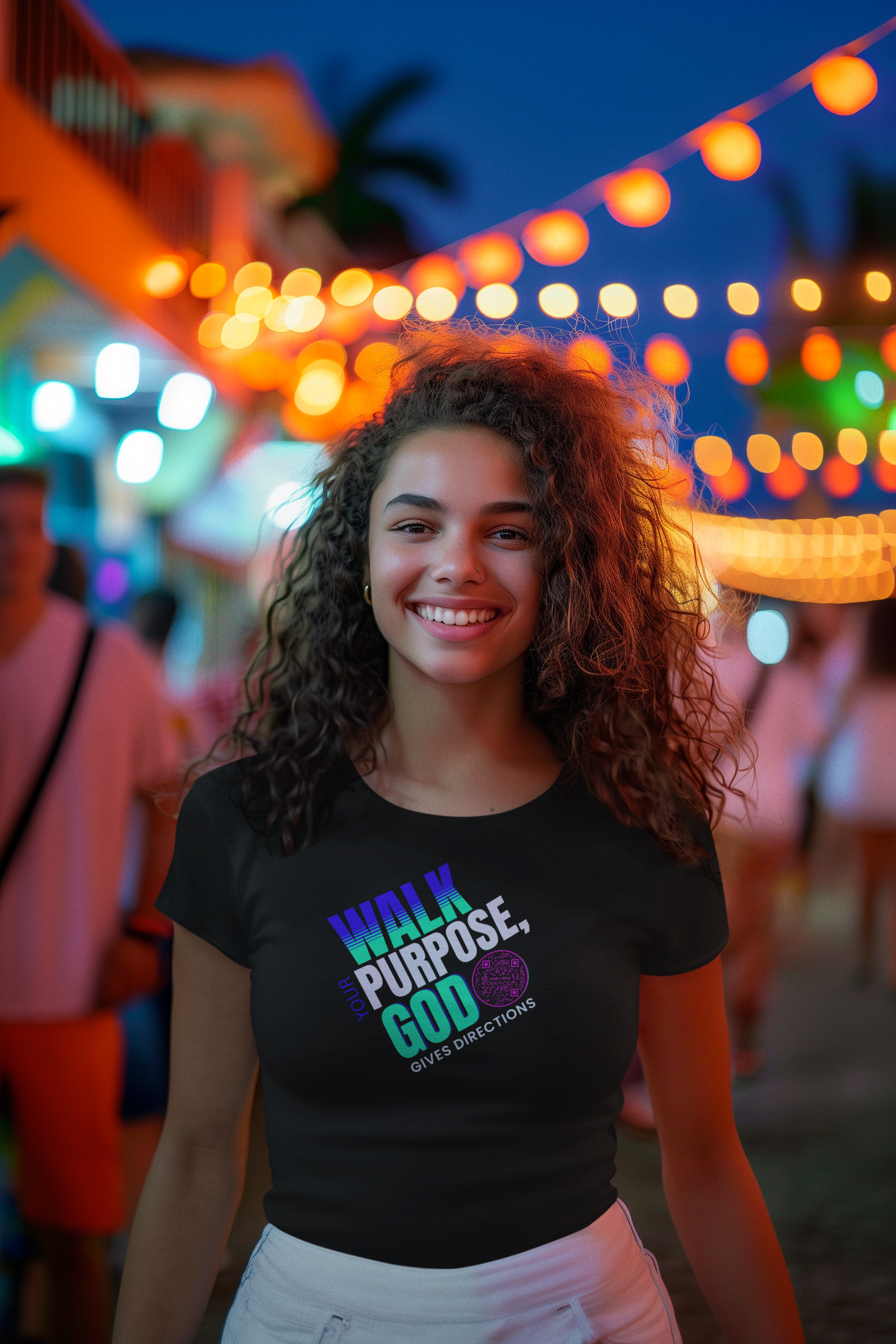 WALK YOUR PURPOSE-PINK-Unisex t-shirt