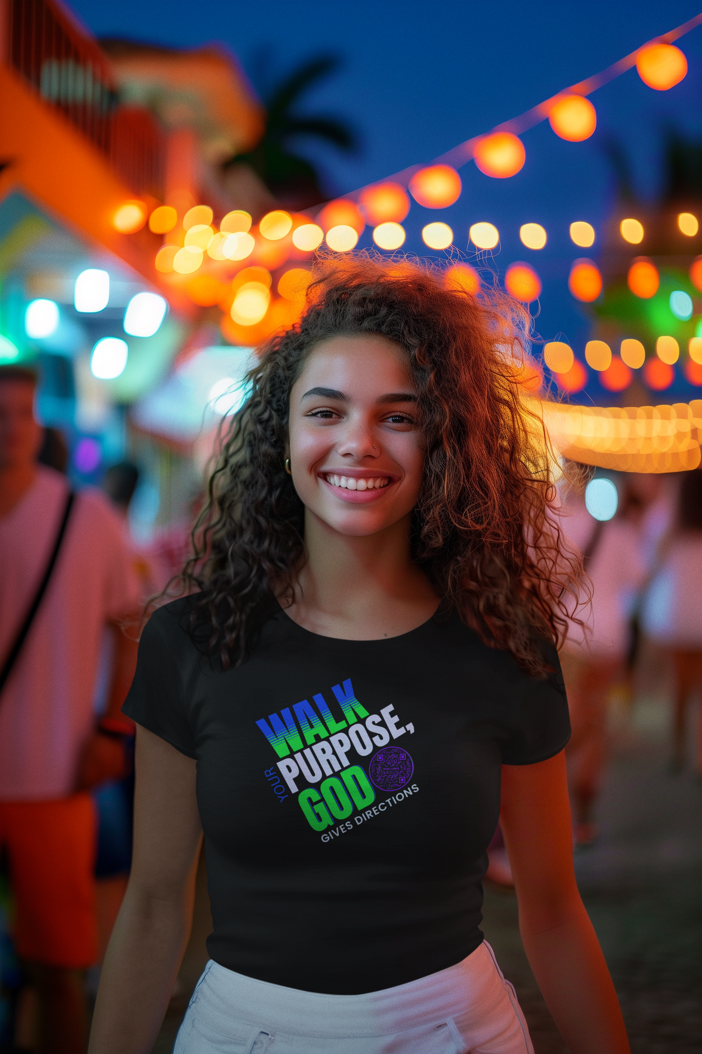 WALK YOUR PURPOSE-PURPLE-Unisex t-shirt