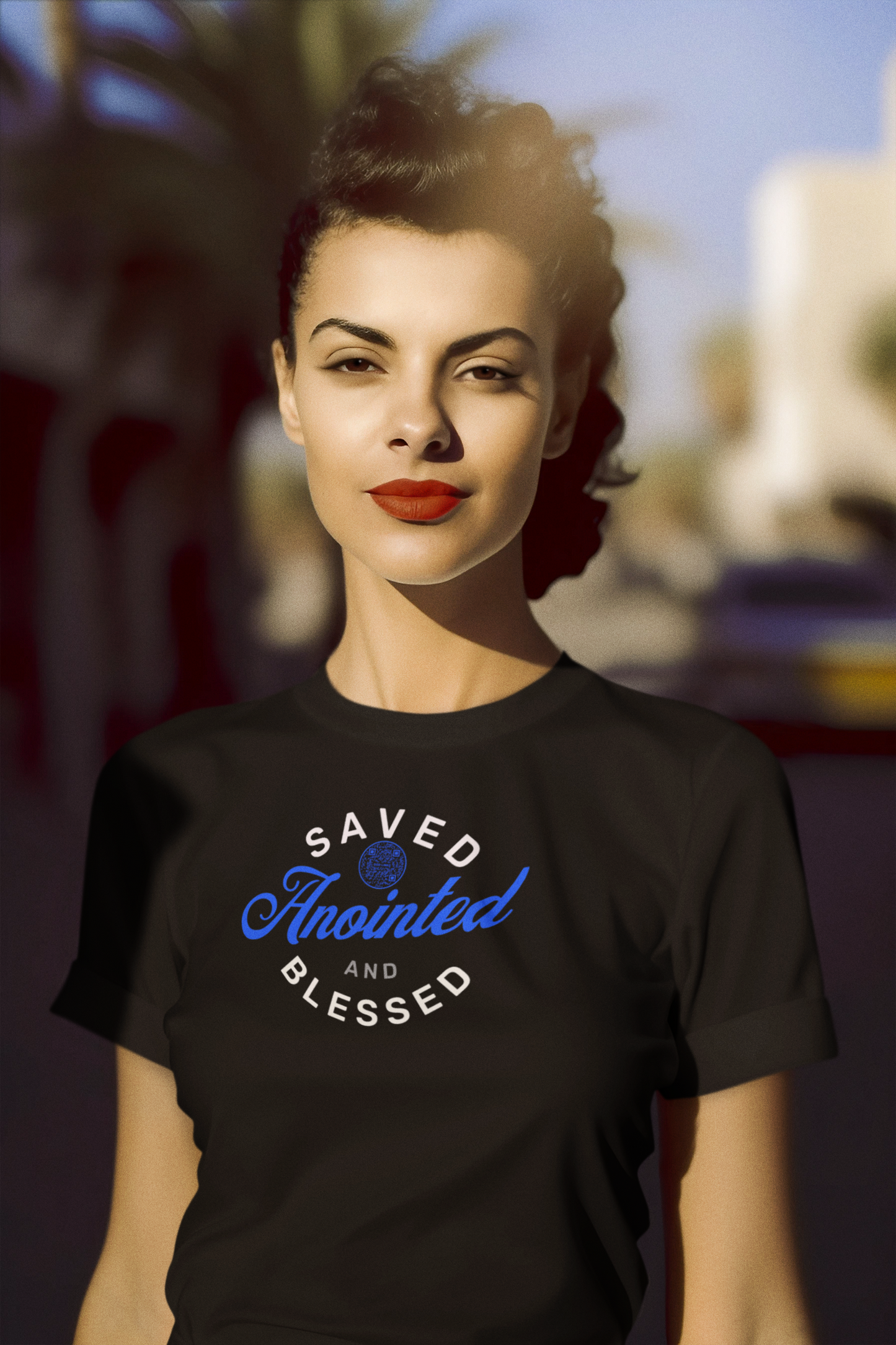 SAVED-DARK BLUE-Unisex t-shirt