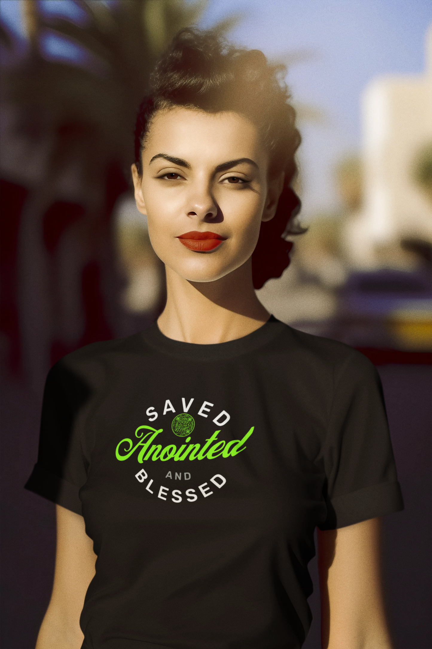 SAVED-GREEN-Unisex t-shirt
