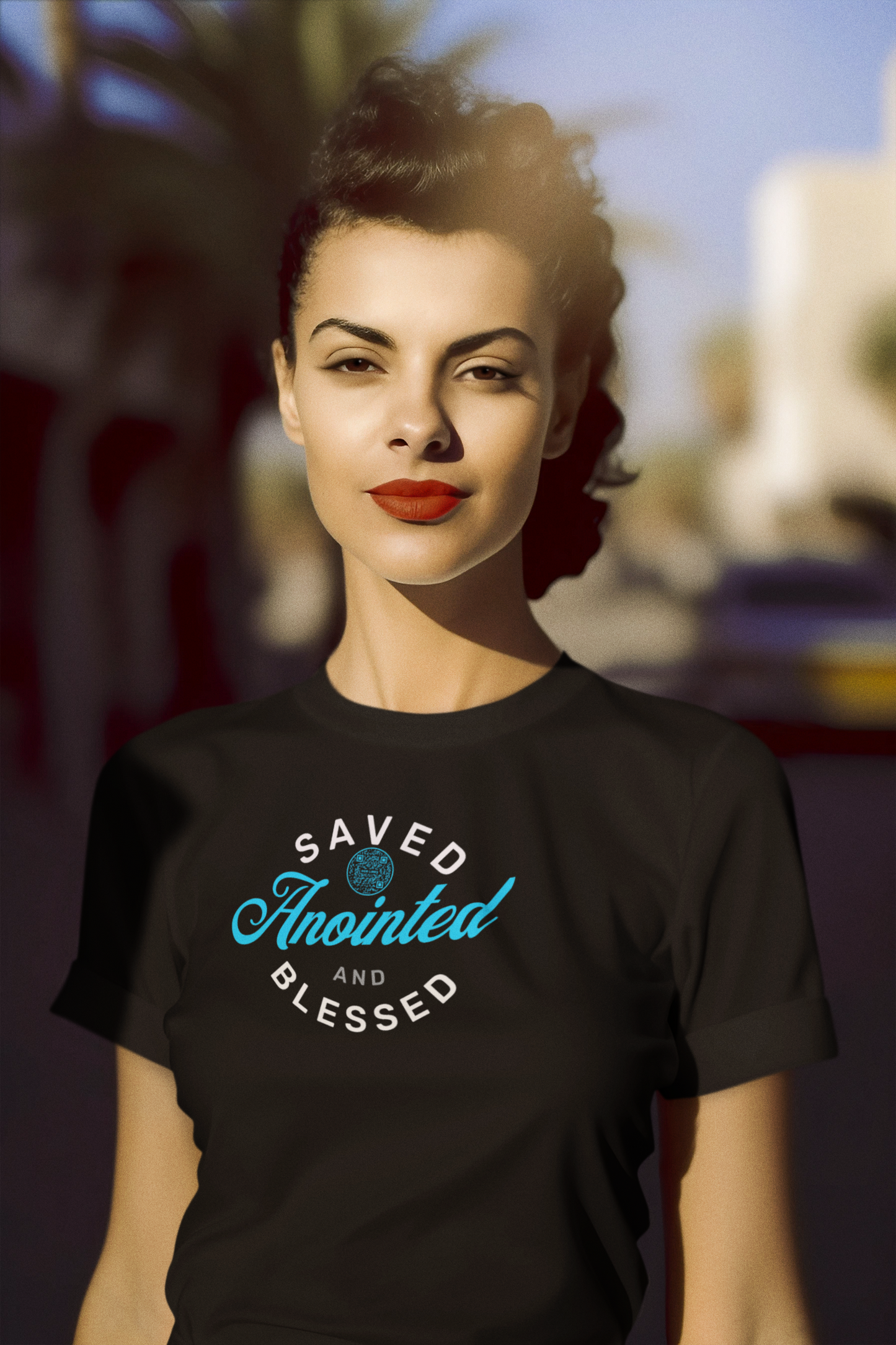 SAVED-LIGHT BLUE-Unisex t-shirt