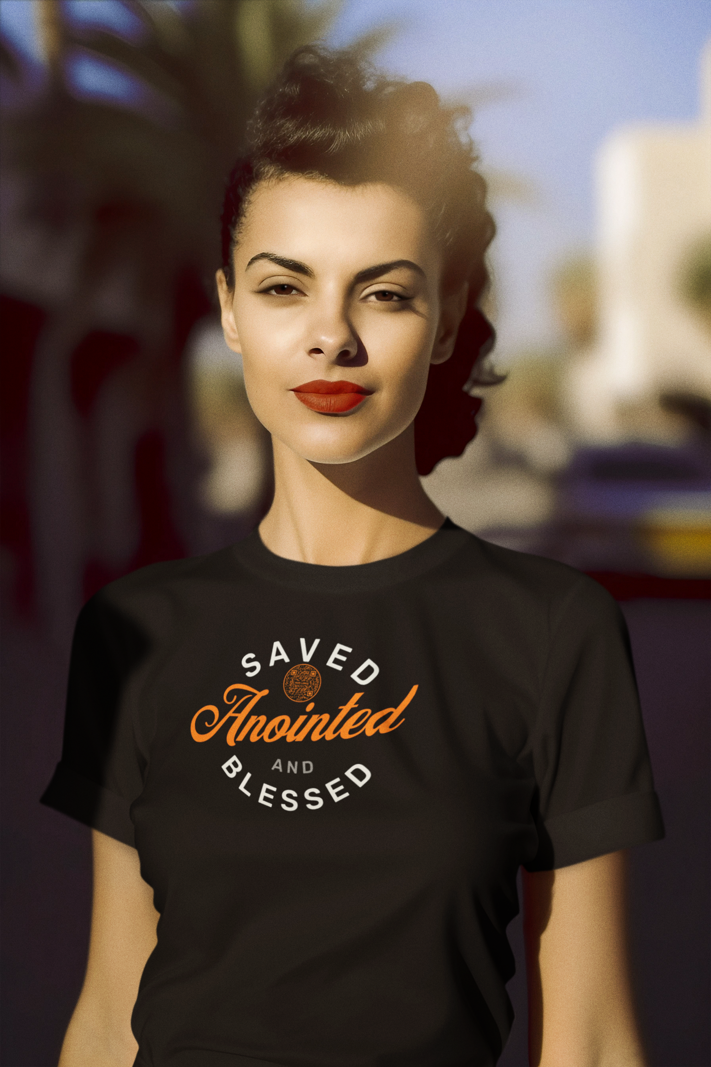 SAVED-ORANGE-Unisex t-shirt