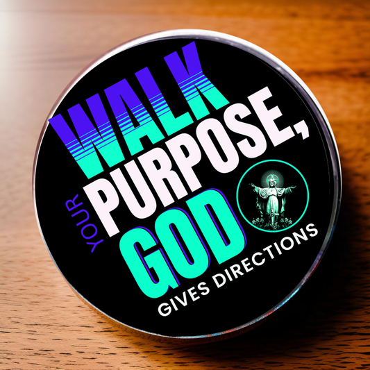 WALK YOUR PURPOSE-TEAL-POCKET PEBBLE