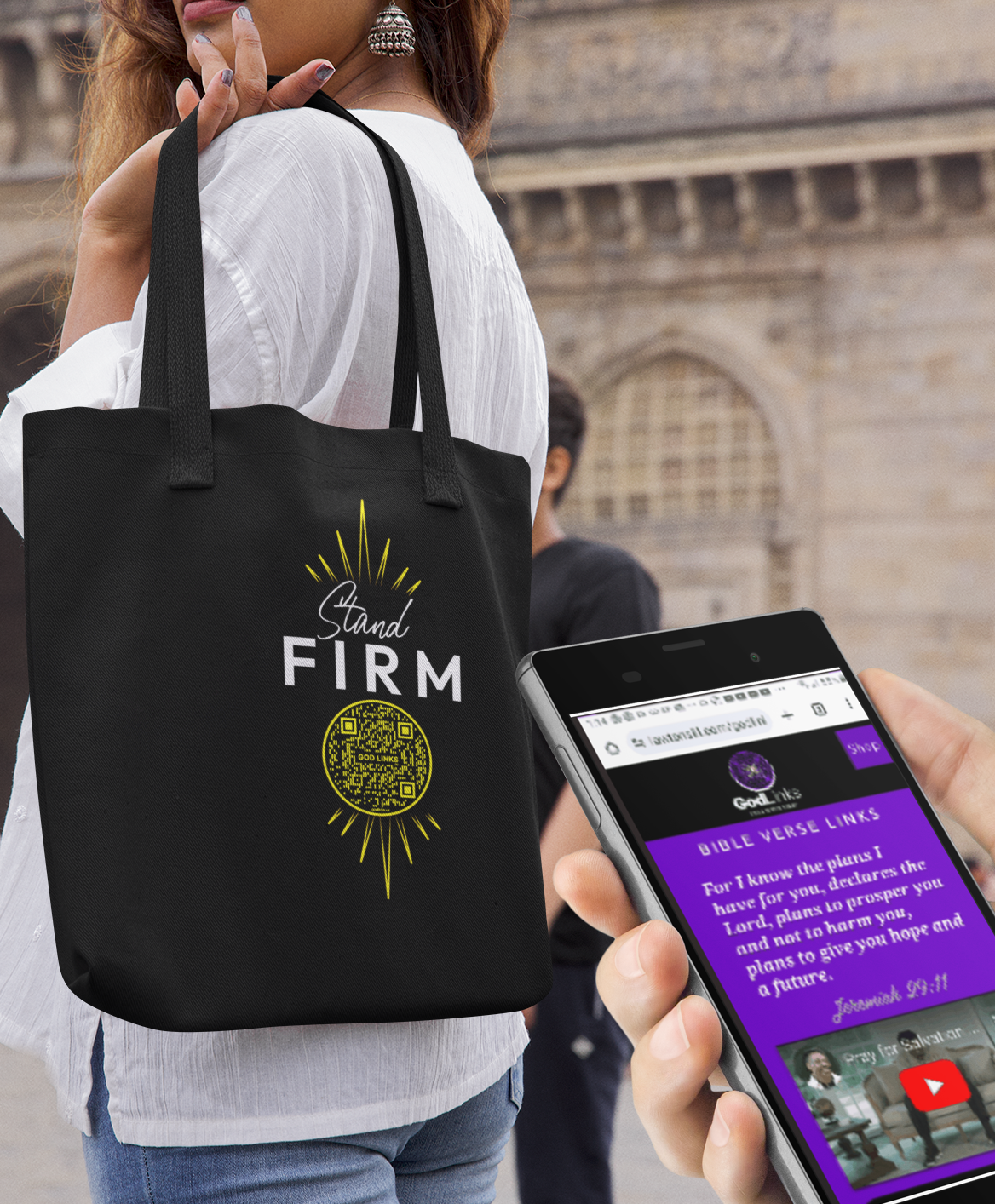 STAND FIRM-YELLOW-Eco Tote Bag