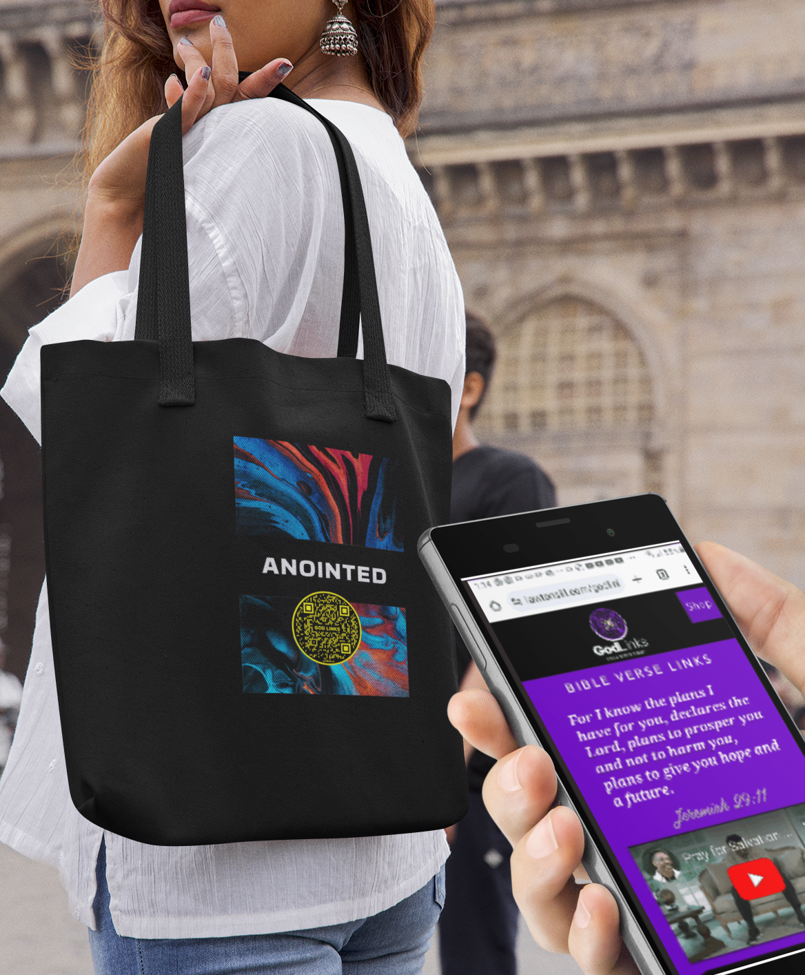 ANOINTED-YELLOW-Eco Tote Bag
