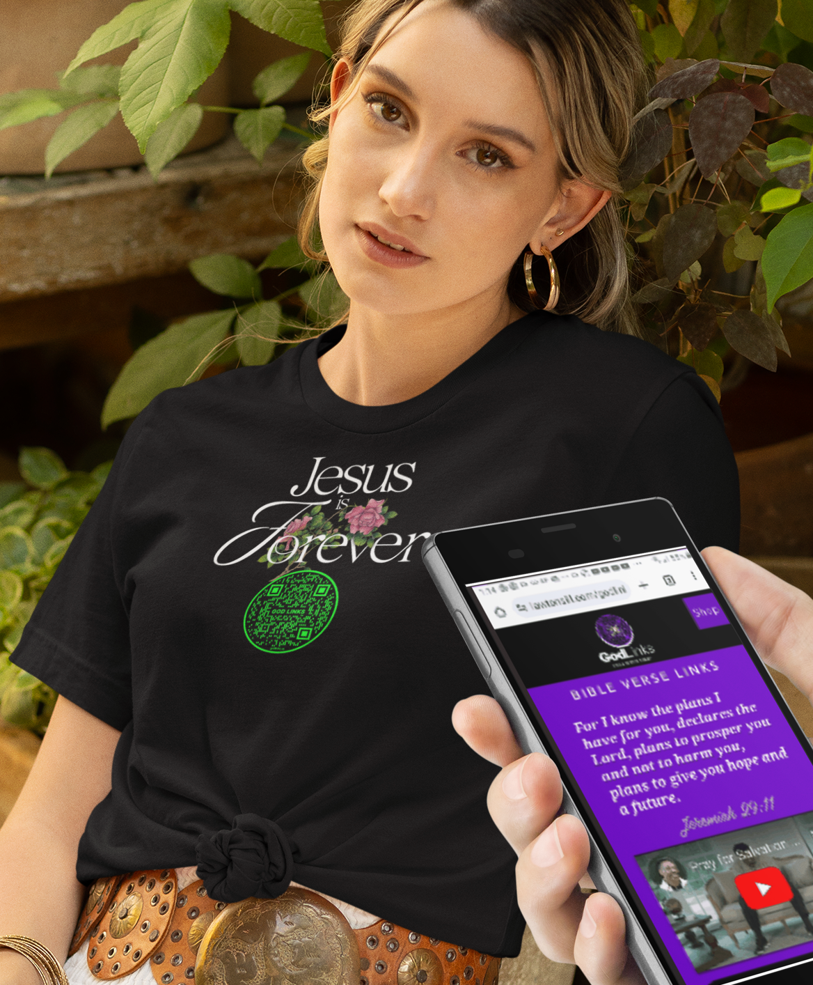 JESUS IS FOREVER-GREEN-Unisex t-shirt