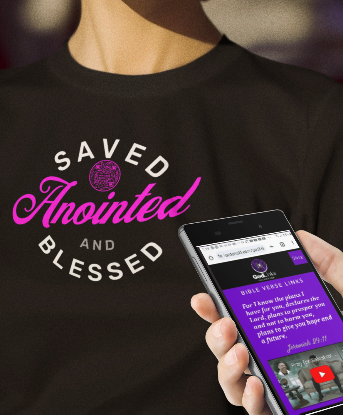 SAVED-PINK-Unisex t-shirt