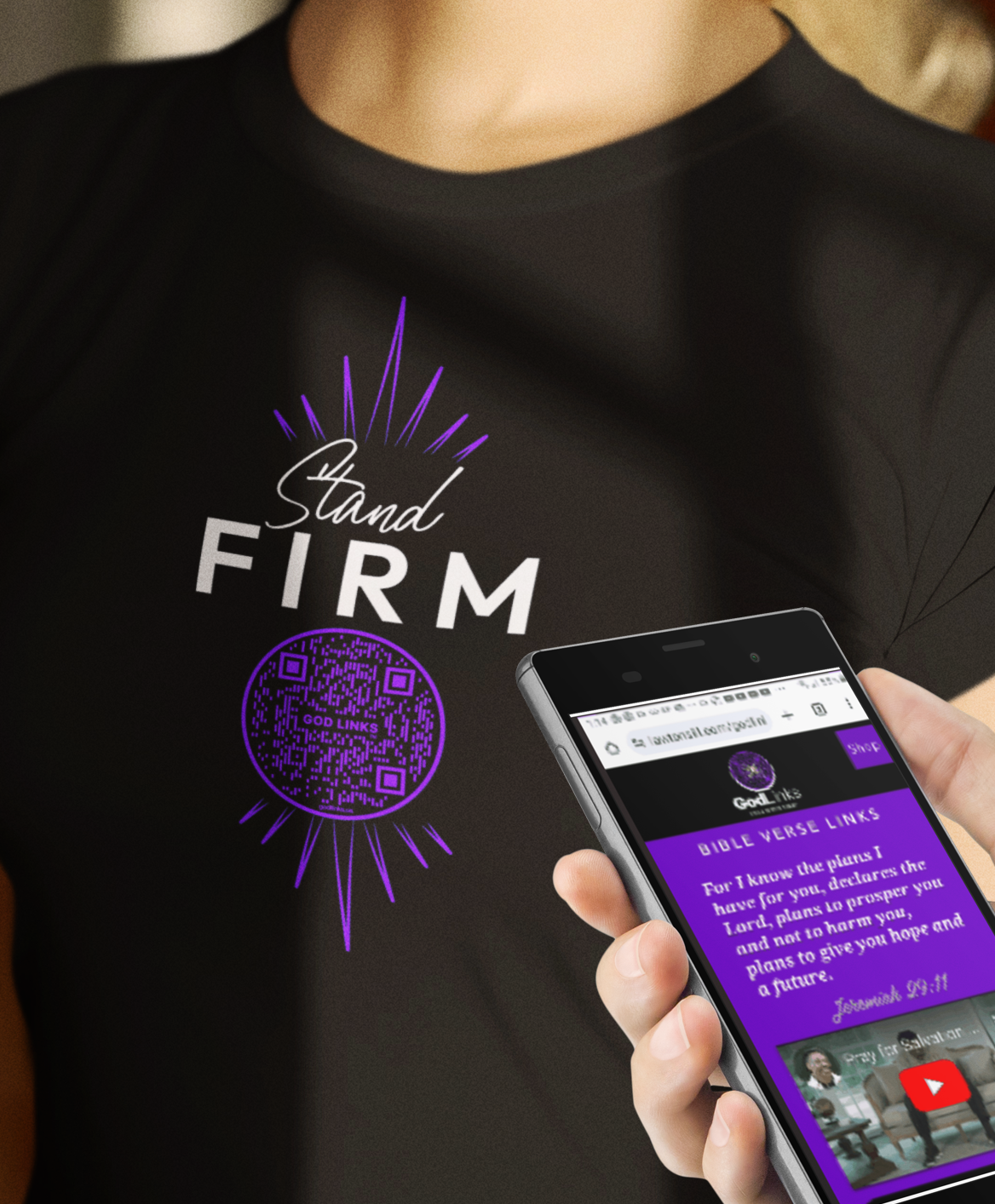 STAND FIRM-PURPLE-Unisex t-shirt