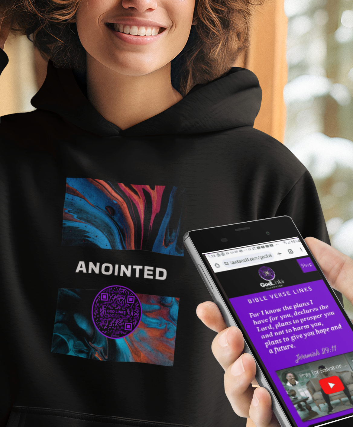 ANOINTED-PURPLE-Unisex Hoodie