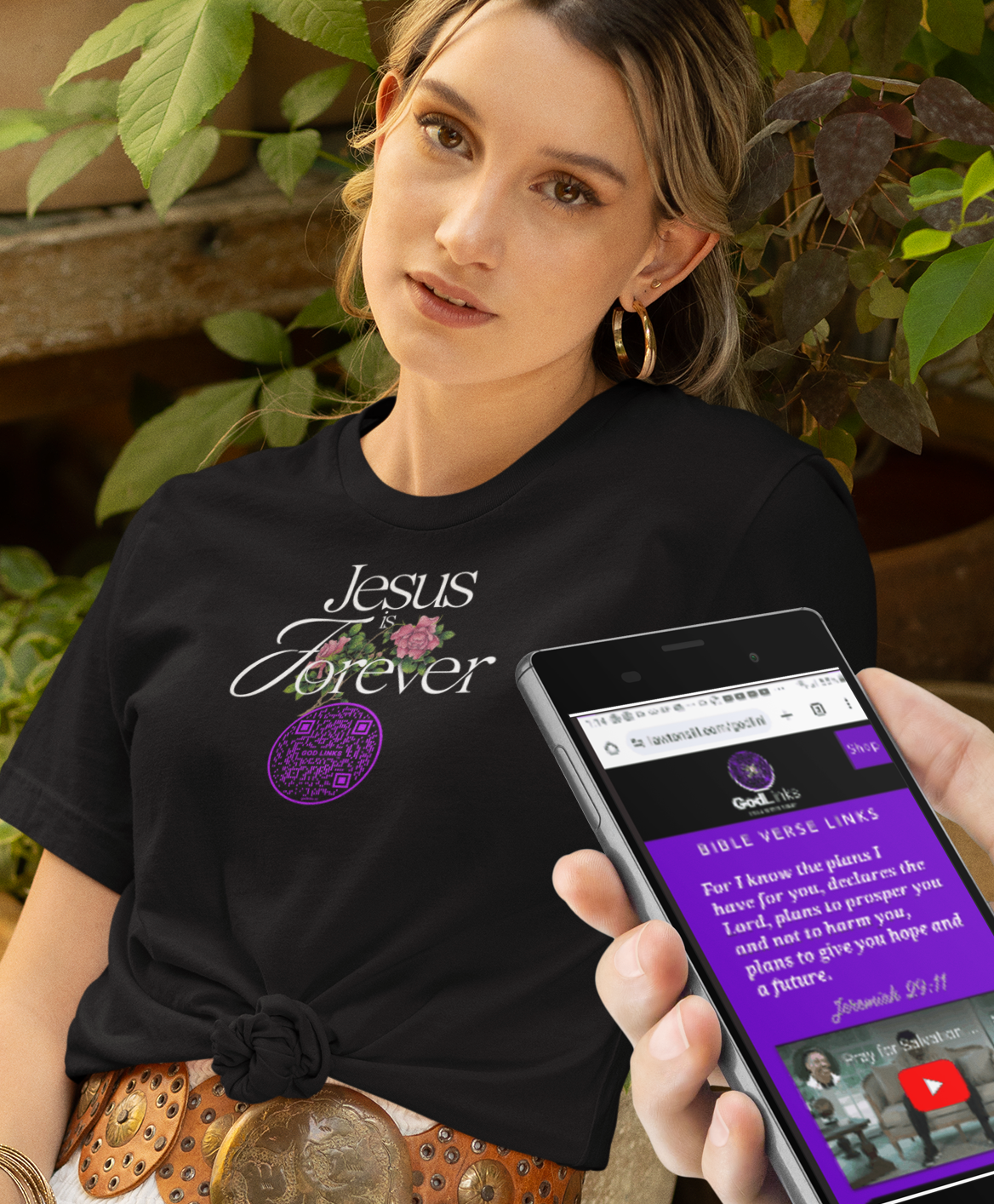JESUS IS FOREVER-PURPLE-Unisex t-shirt