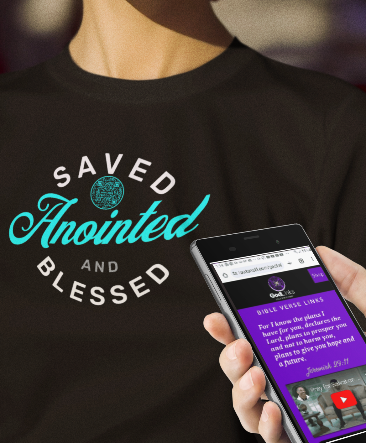 SAVED-TEAL-Unisex t-shirt