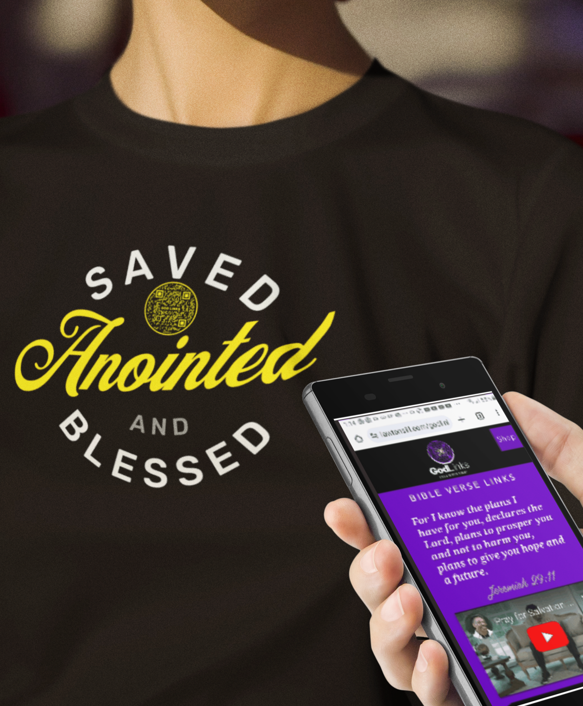 SAVED-YELLOW-Unisex t-shirt