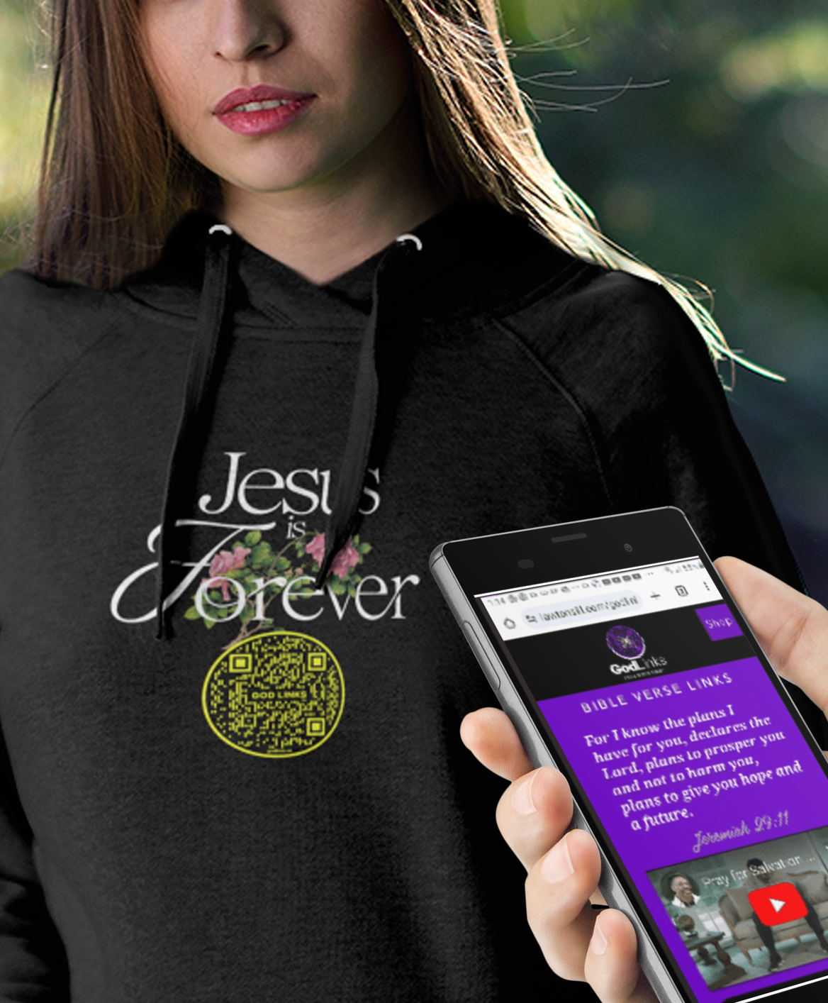 JESUS IS FOREVER-YELLOW-Unisex Hoodie