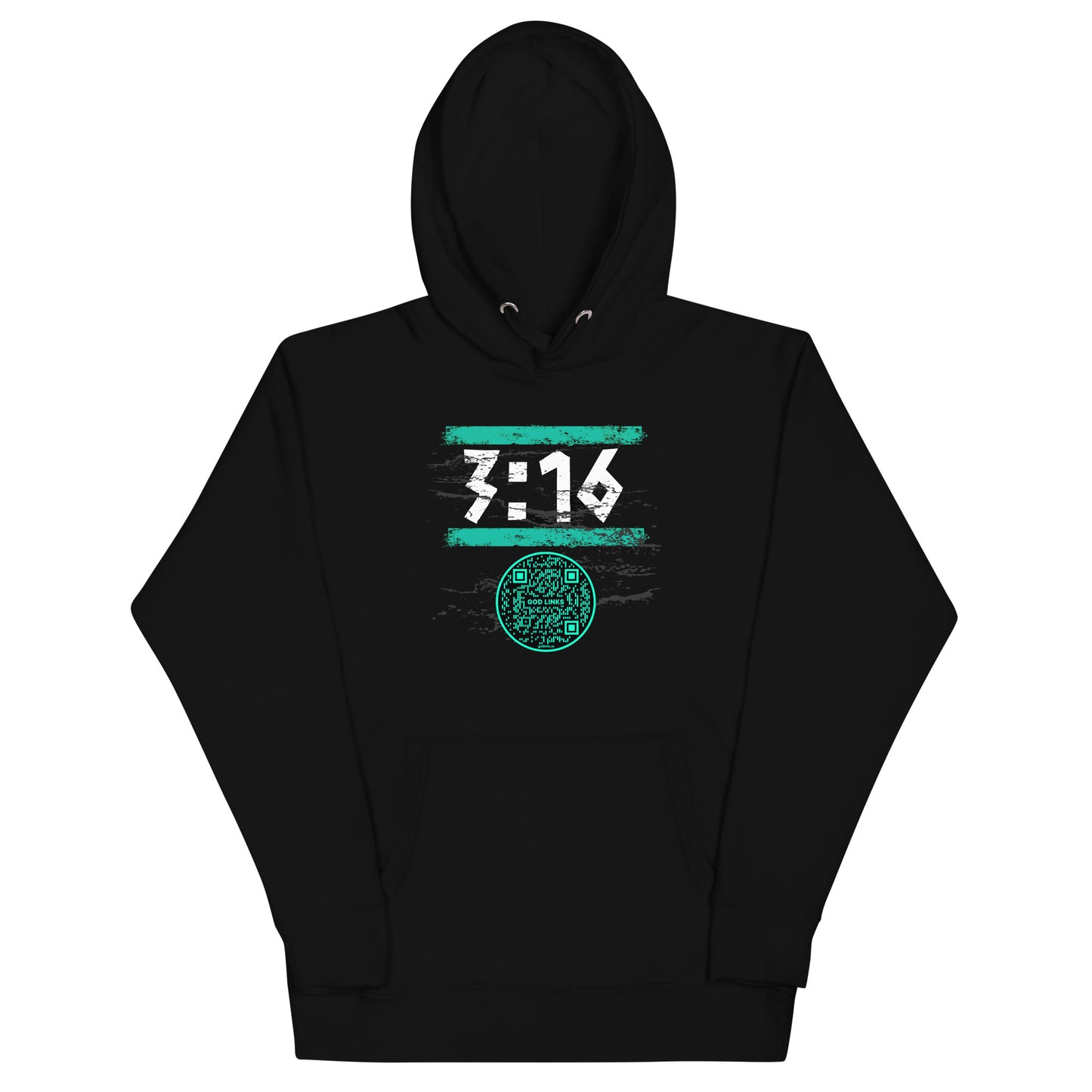 3:16-TEAL-Unisex Hoodie