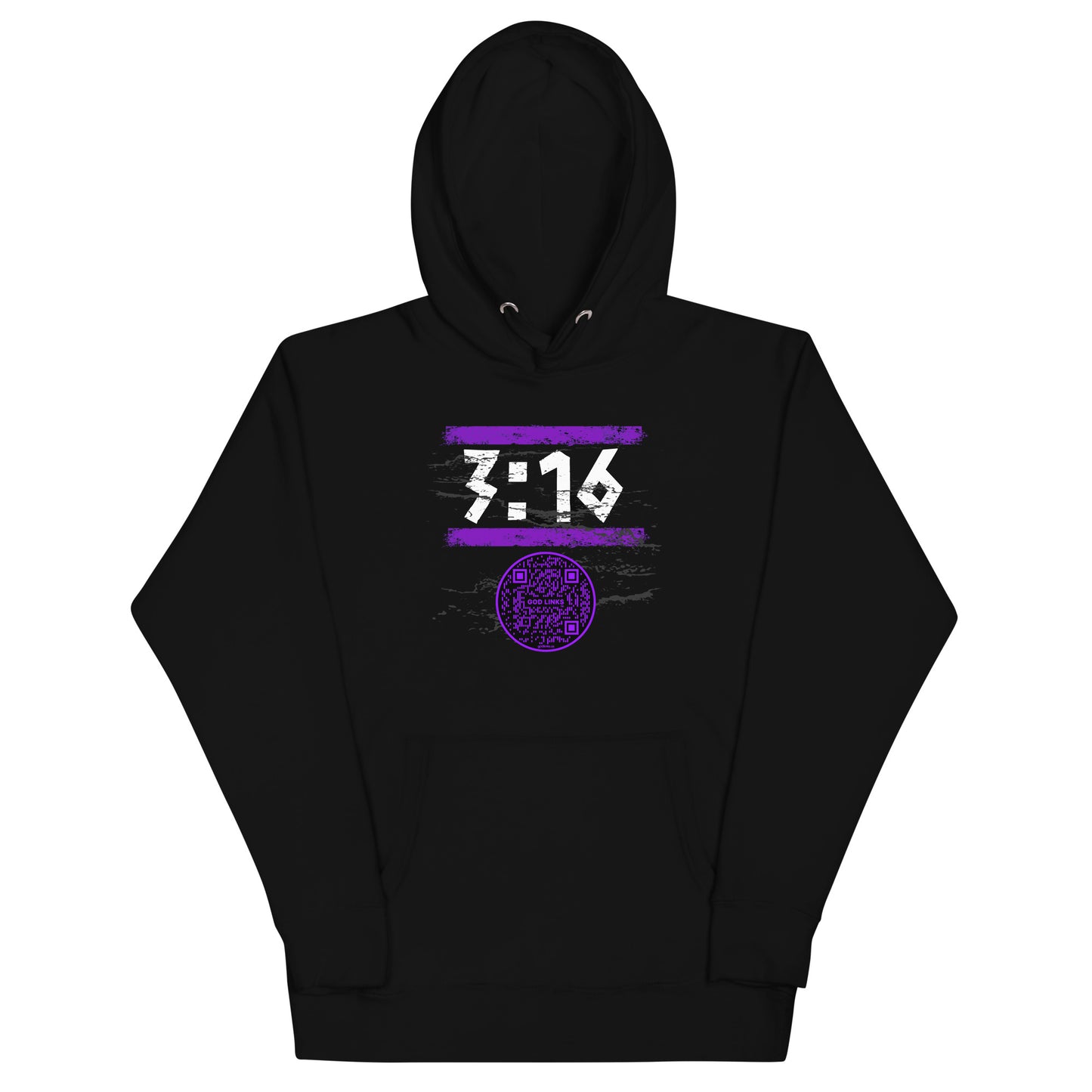 3:16-PURPLE-Unisex Hoodie