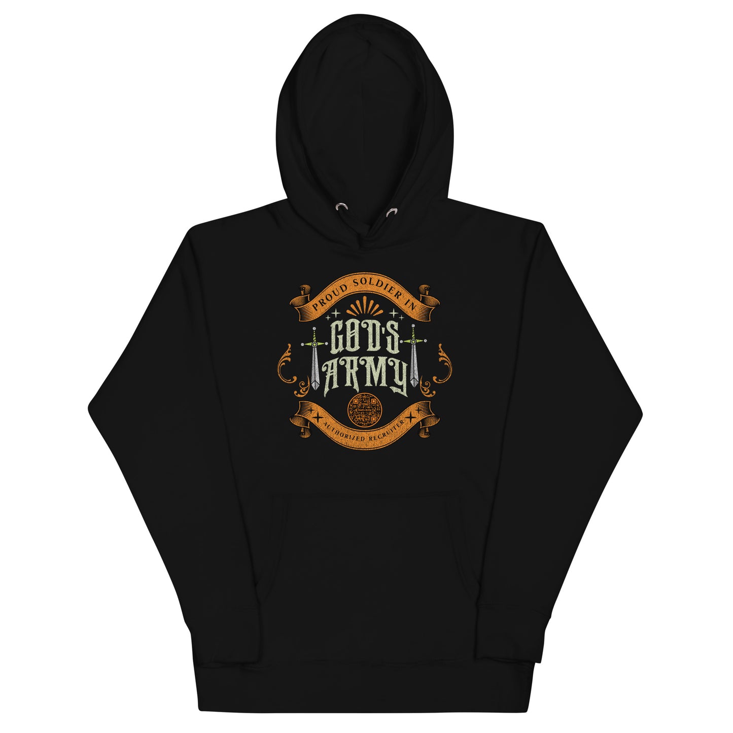 GODS ARMY-ORANGE-Unisex Hoodie