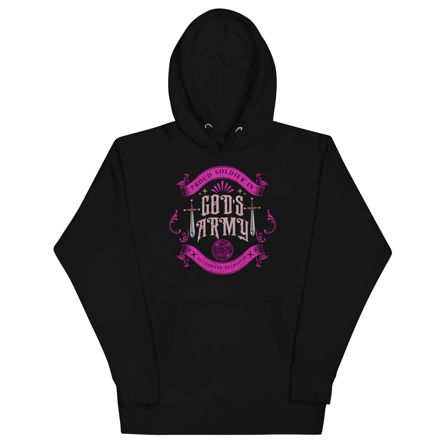 GODS ARMY-PINK-Unisex Hoodie