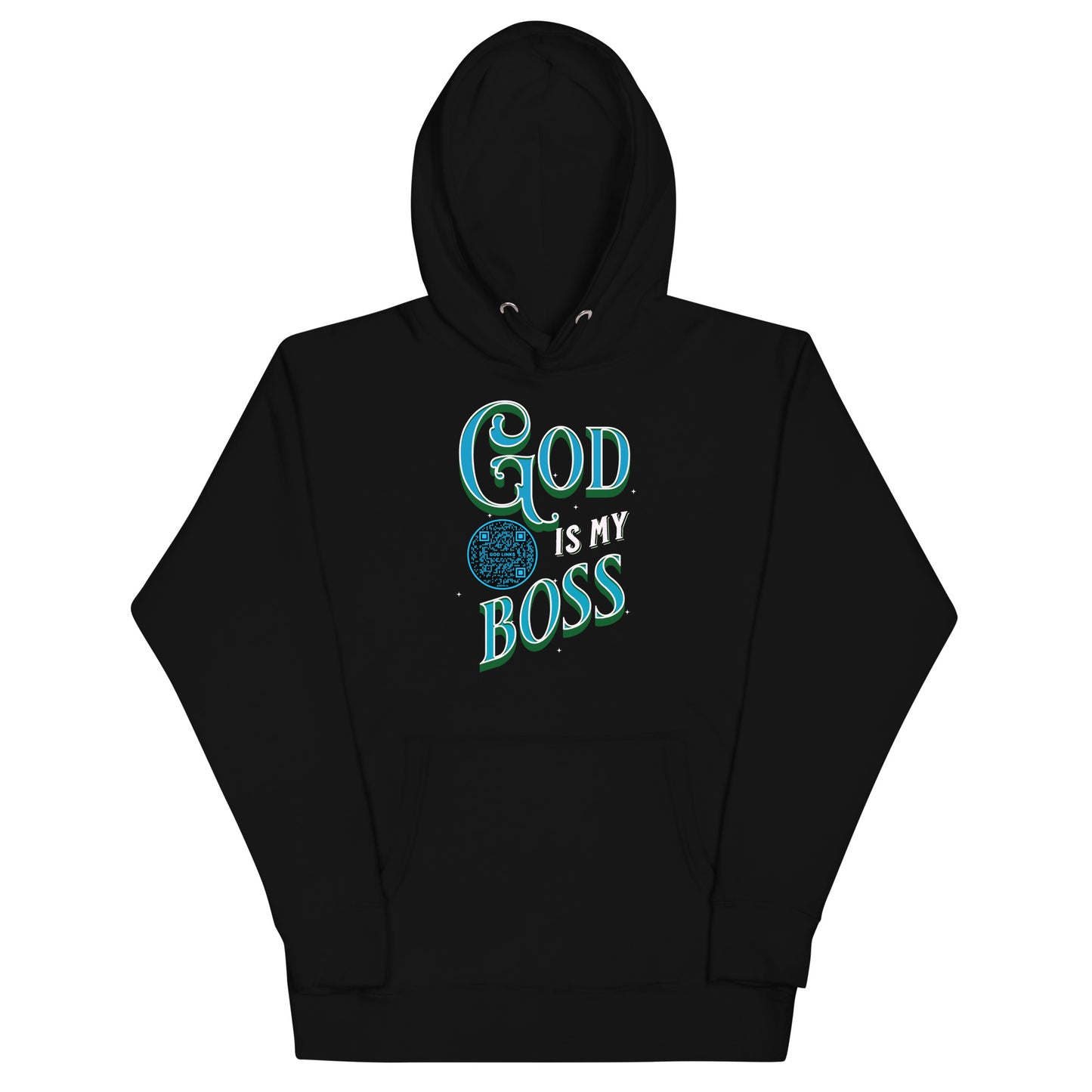 GOD IS MY BOSS-LIGHT BLUE-Unisex Hoodie
