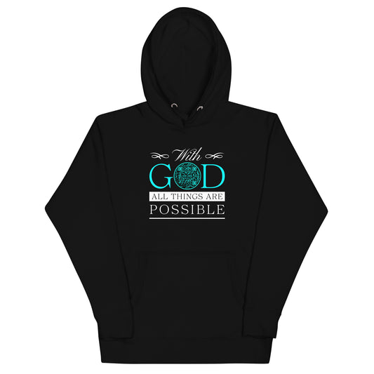 ALL THINGS ARE POSSIBLE-LIGHT BLUE-Unisex Hoodie